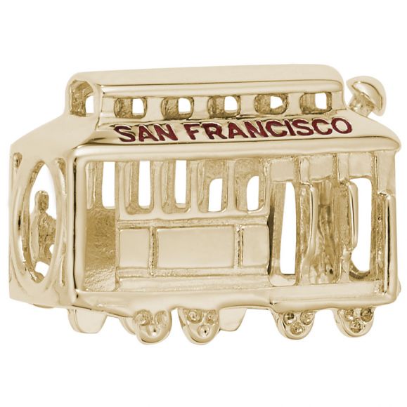 Cable Car Bead-Closed Bottom