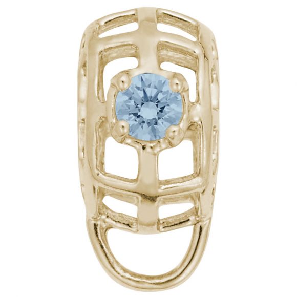 Caged Stone March Charmdrop